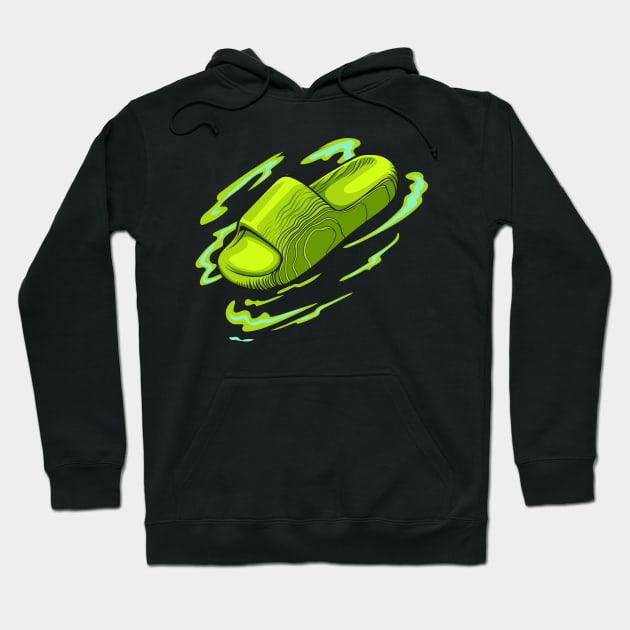 Solar Yellow Clog Shoes Hoodie by milatees